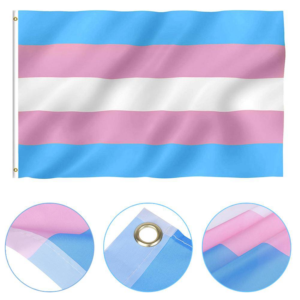 Transgender Pride Flag 3x5 ft - Rose Gold Co. Shop