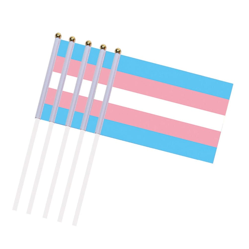 Mini Trans Pride Flags 10Pcs - Rose Gold Co. Shop