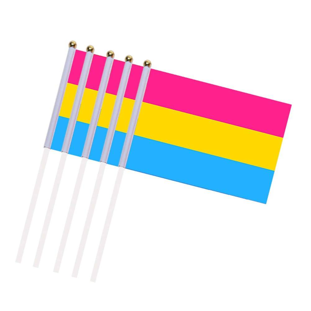 Mini Pansexual Pride Flags 10Pcs - Rose Gold Co. Shop