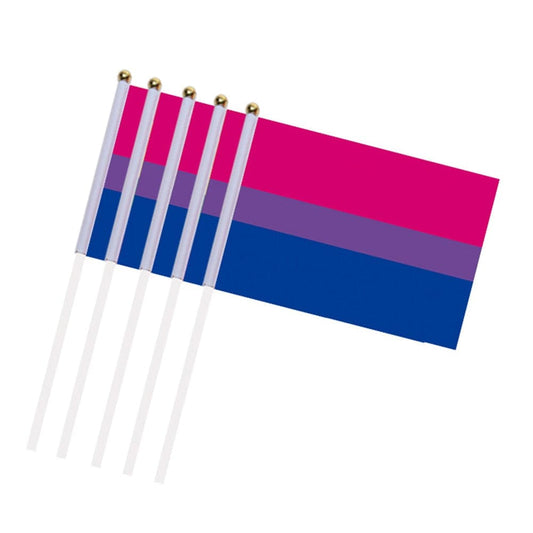 Mini Bisexual Pride Flags 10 Pcs - Rose Gold Co. Shop