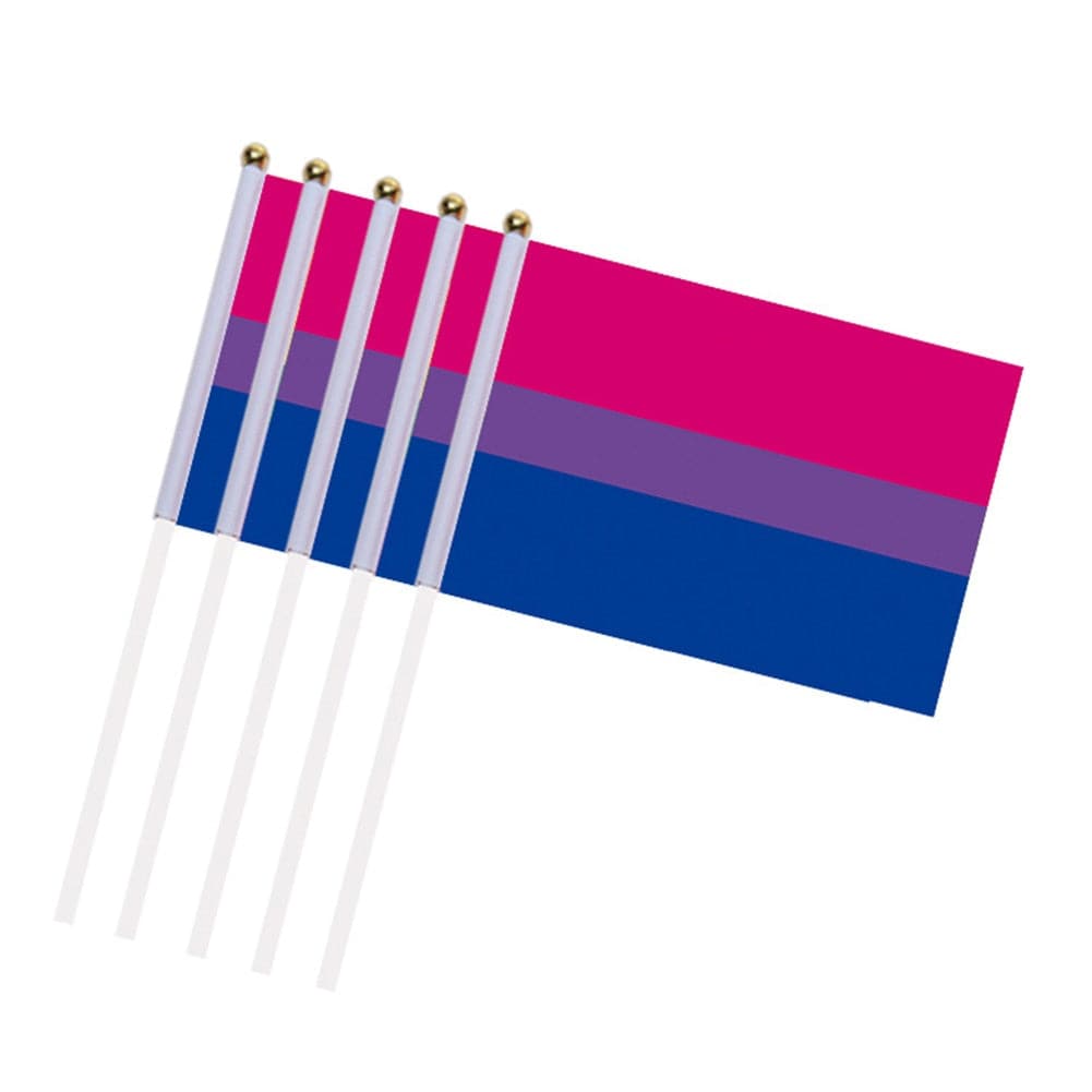 Mini Bisexual Pride Flags 10 Pcs