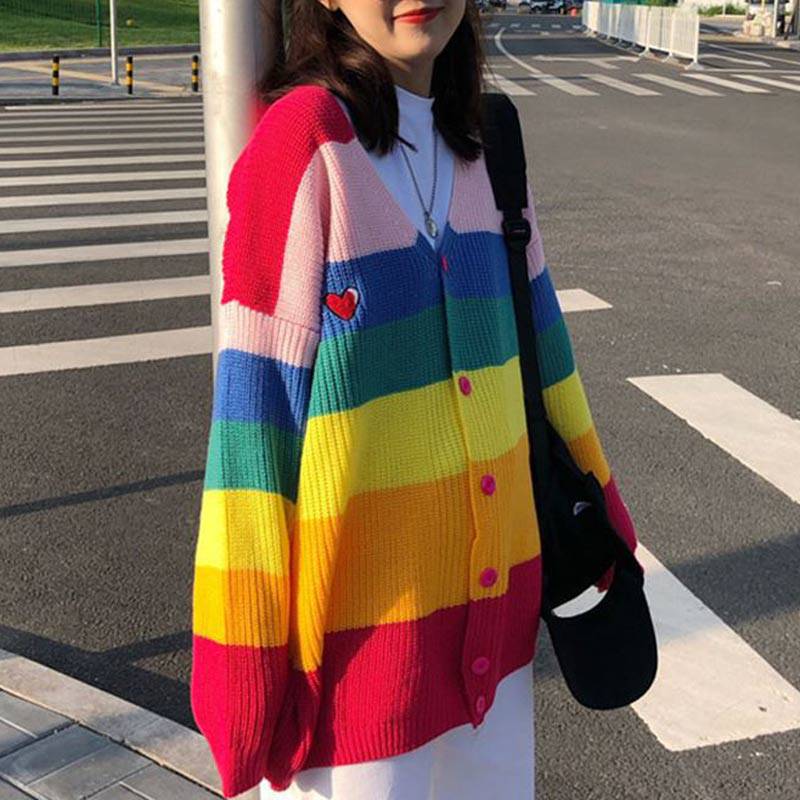 One Size / Rainbow Cardigan