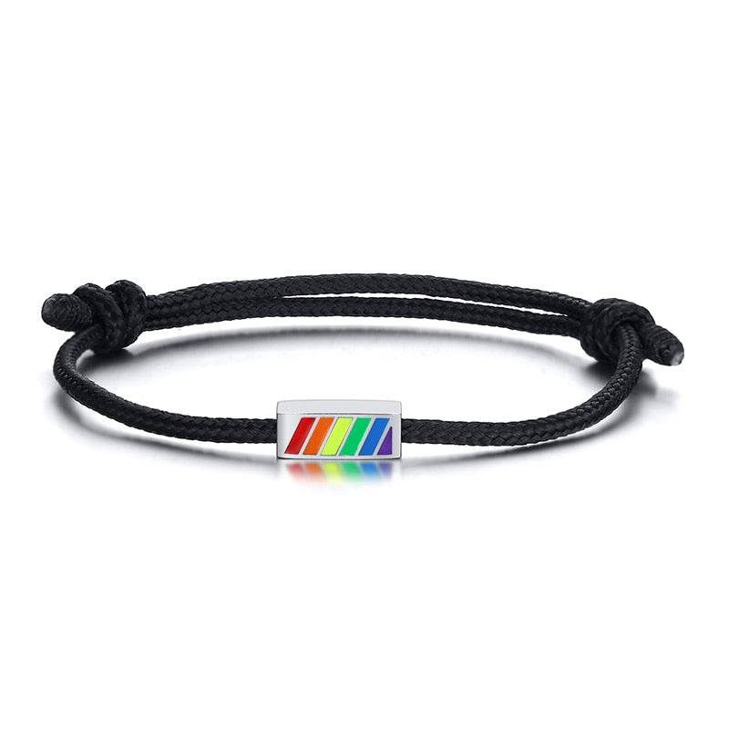 Rainbow Pride Charm Anklet - Rose Gold Co. Shop