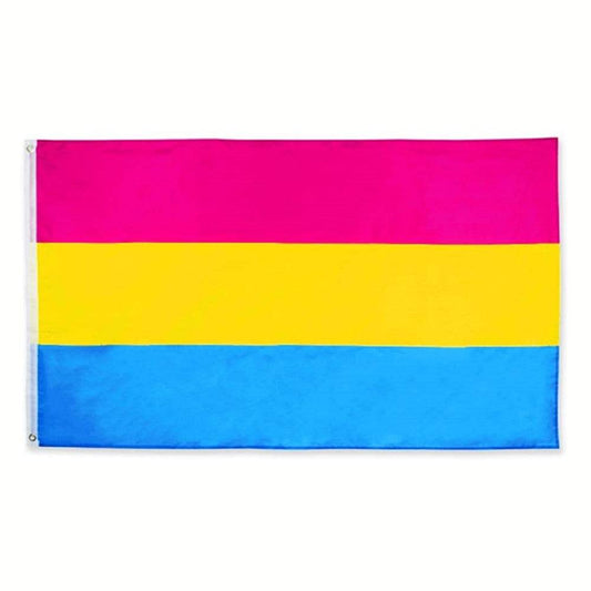 Pansexual Pride Flag 3x5 ft - Rose Gold Co. Shop
