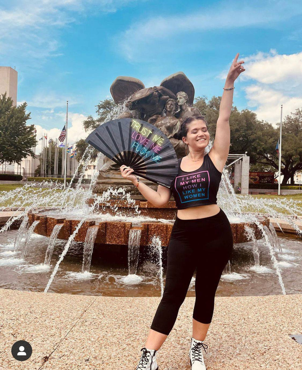 I Like My Men How I Like My Women bi crop top, view 5 — Rose Gold Co