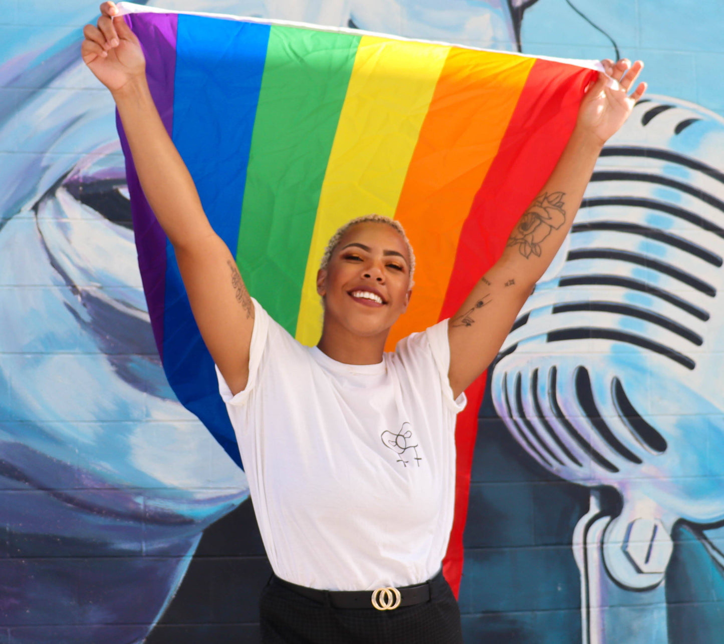 Rainbow LGBT Pride Flag 3x5 ft - Rose Gold Co. Shop