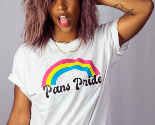 Pans Pride Classic Rainbow Short-Sleeve Unisex T-Shirt - Rose Gold Co. Shop