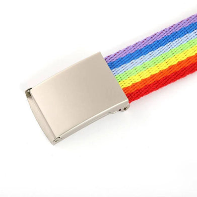 Rainbow LGBT Pride Canvas Belt