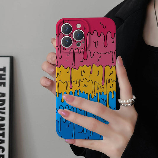 Pansexual Melting Pride Phone Case - Rose Gold Co. Shop