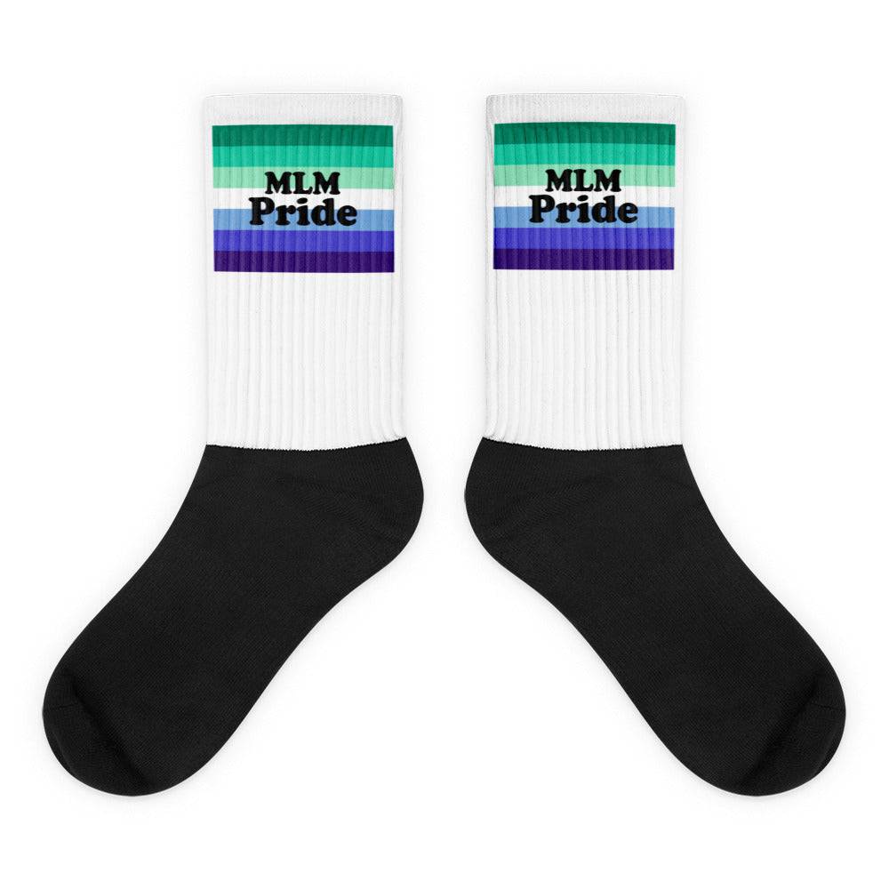 MLM Pride Flag Socks - Rose Gold Co. Shop