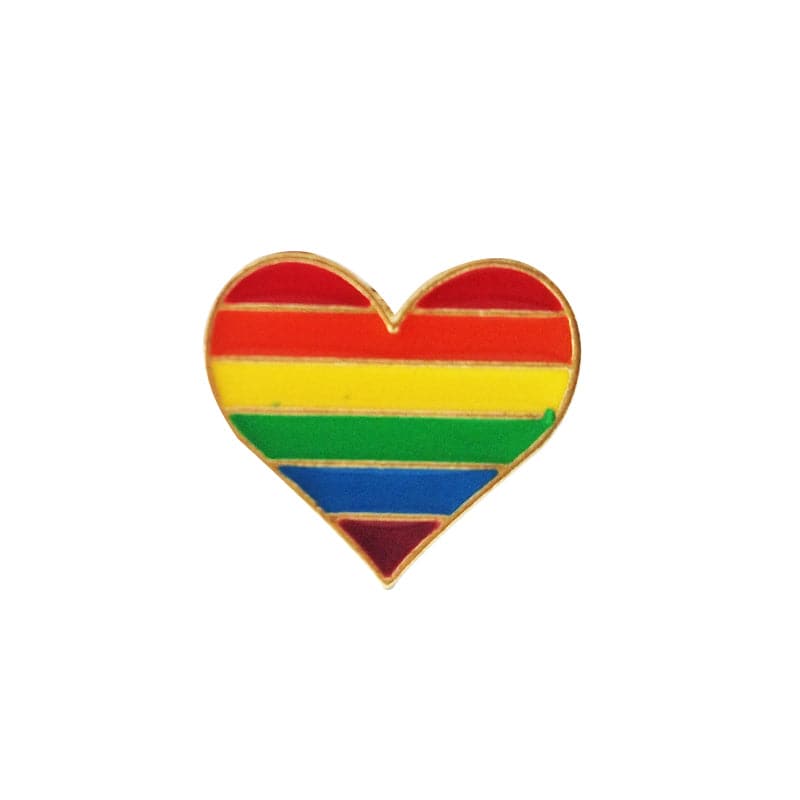 LGBT Awareness Heart Pins - Rose Gold Co. Shop
