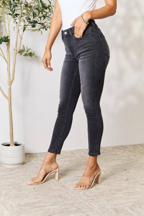 BAYEAS Cropped Skinny Jeans - Rose Gold Co. Shop