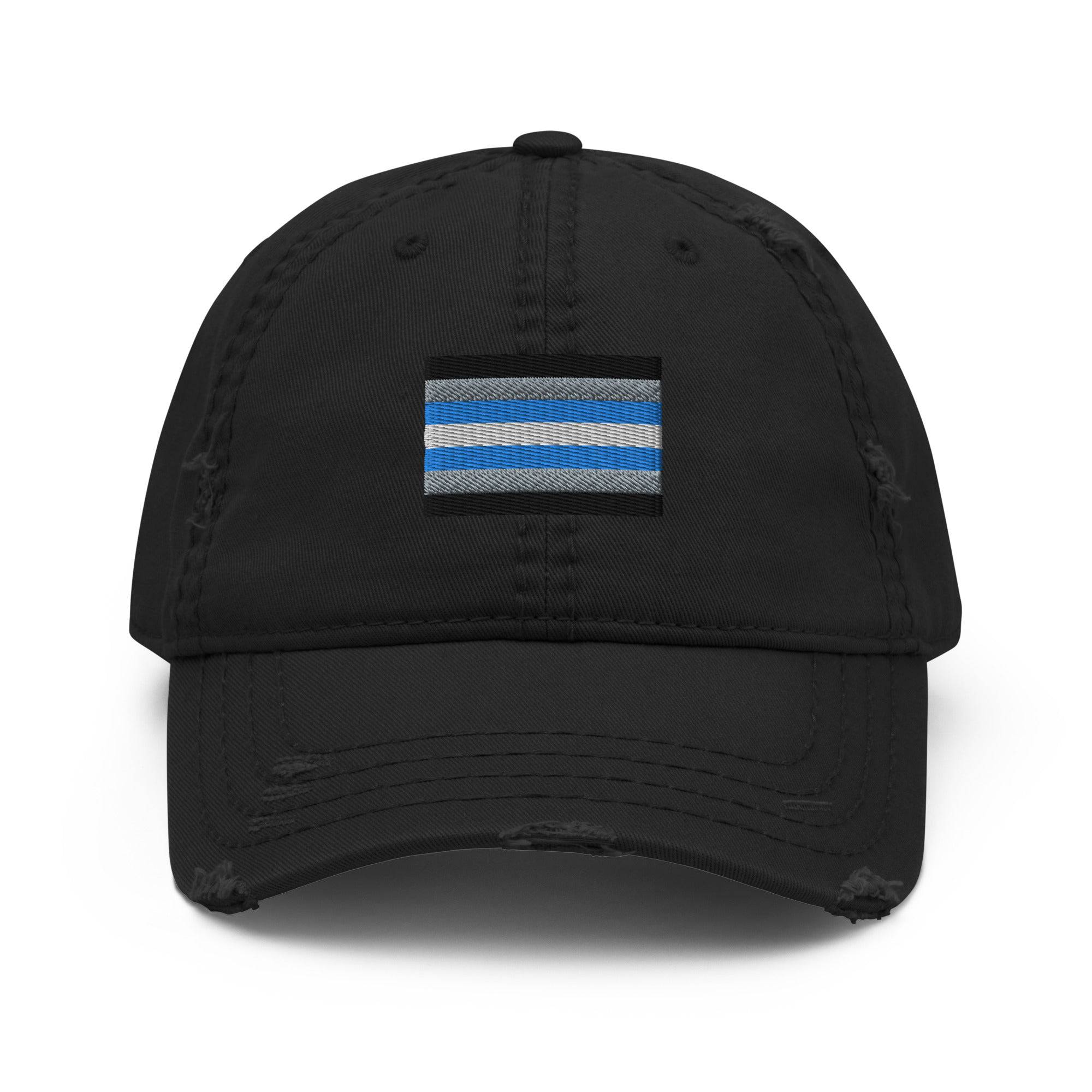 Demiboy pride flag dad hat, view 2 — Rose Gold Co