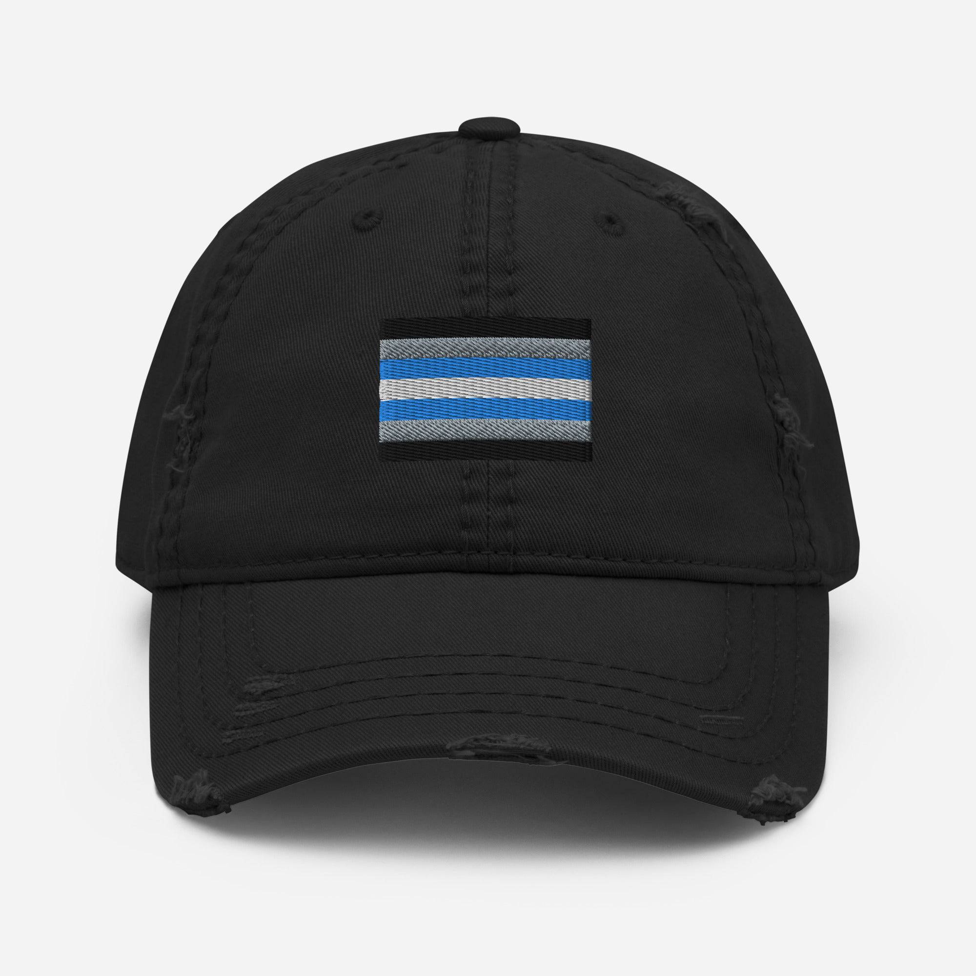 Demiboy pride flag dad hat, view 3 — Rose Gold Co