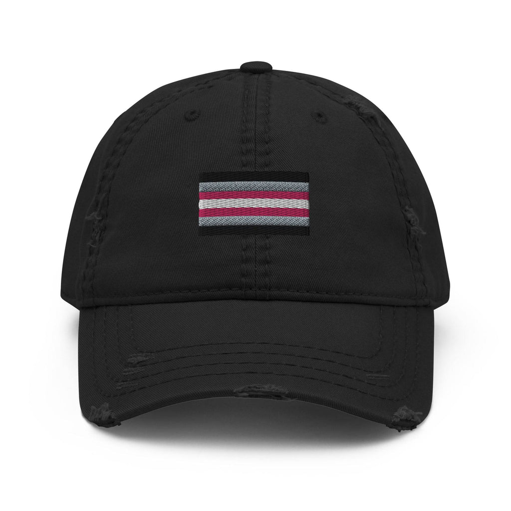 Demigirl pride flag dad hat, view 2 — Rose Gold Co