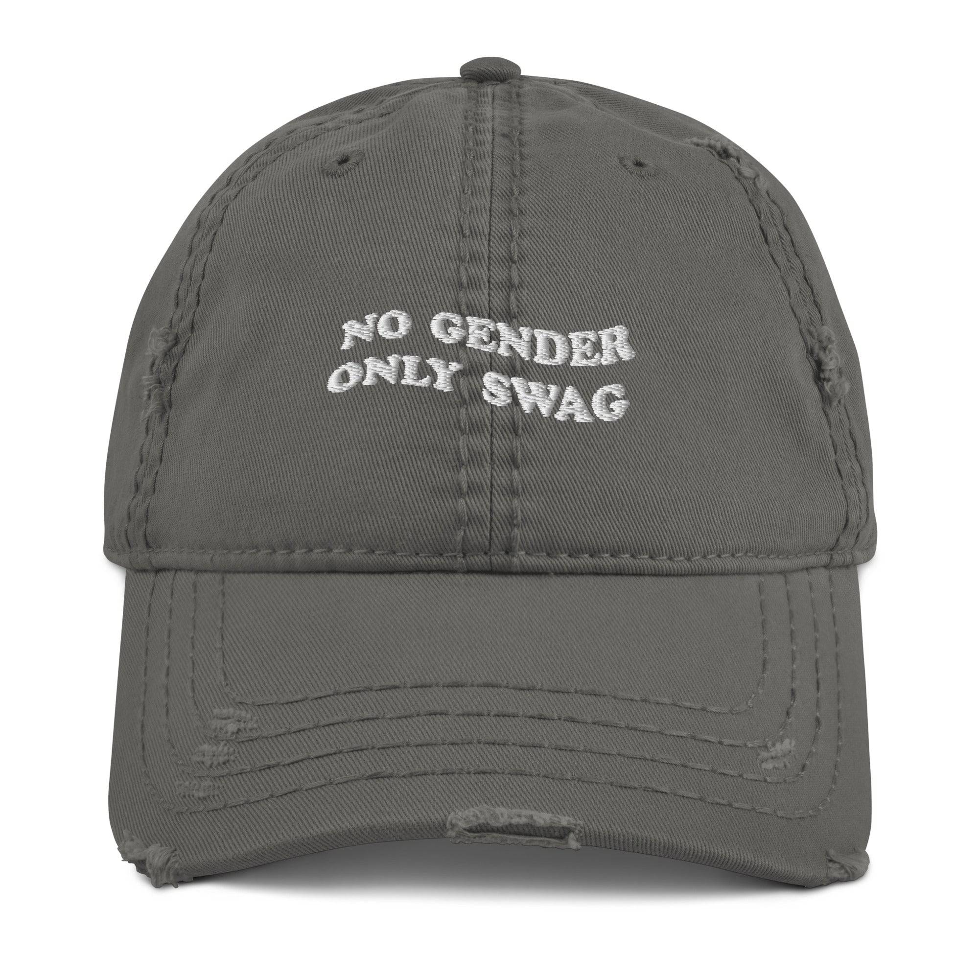 No Gender Only Swag embroidered dad hat, view 4 — Rose Gold Co