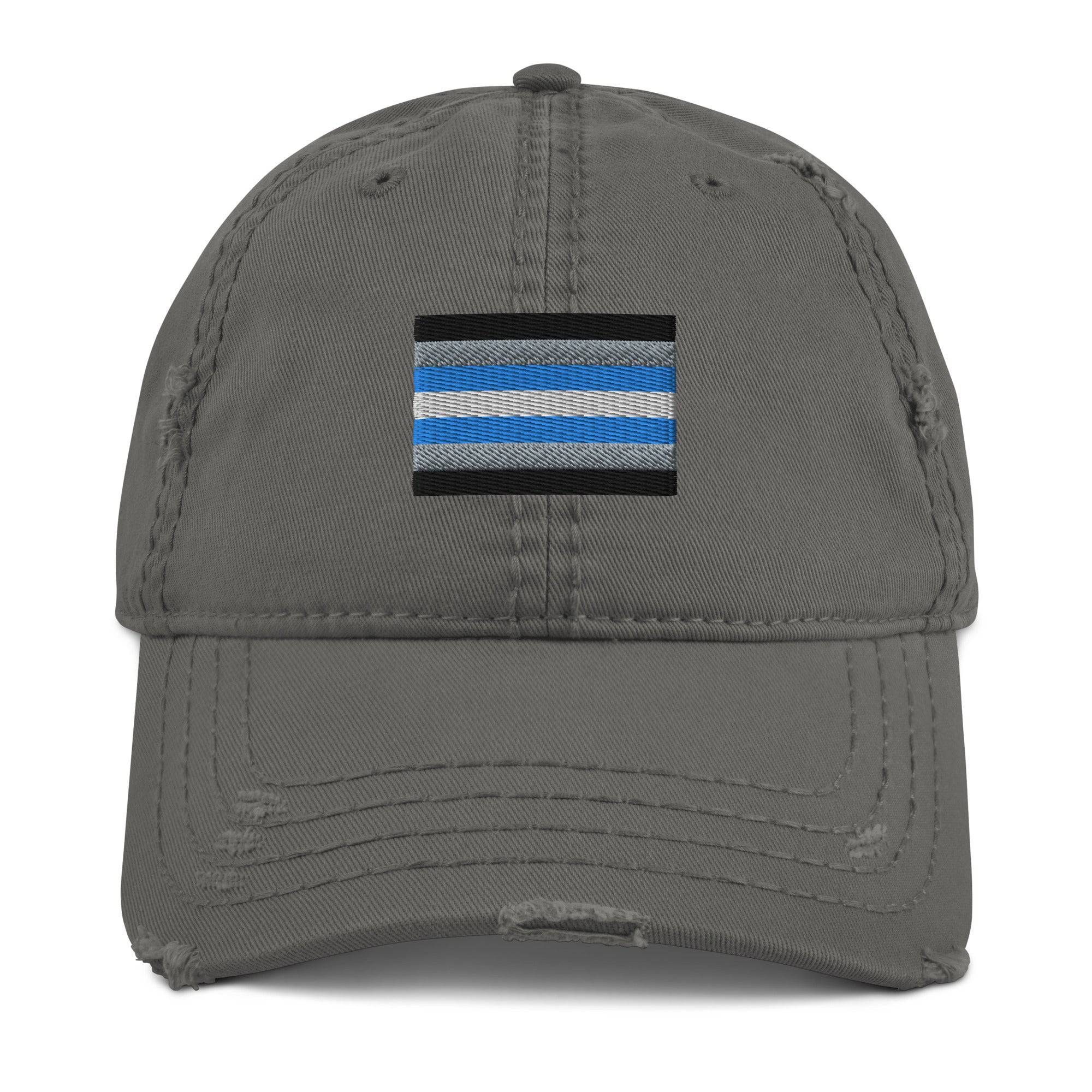 Demiboy pride flag dad hat, view 5 — Rose Gold Co