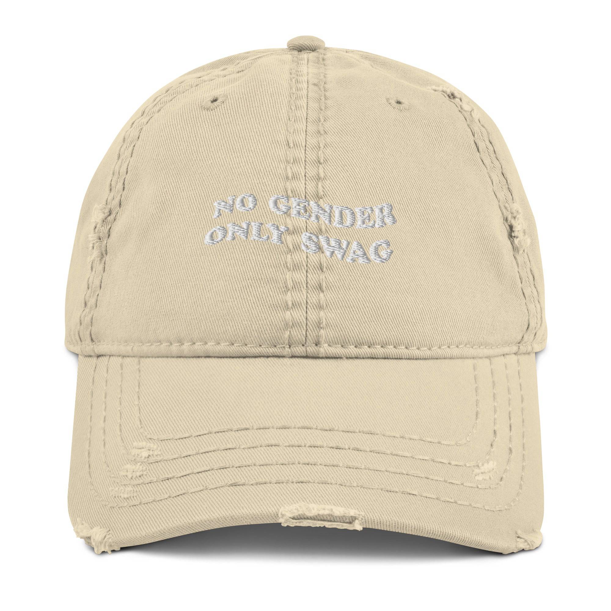 No Gender Only Swag embroidered dad hat, view 5 — Rose Gold Co