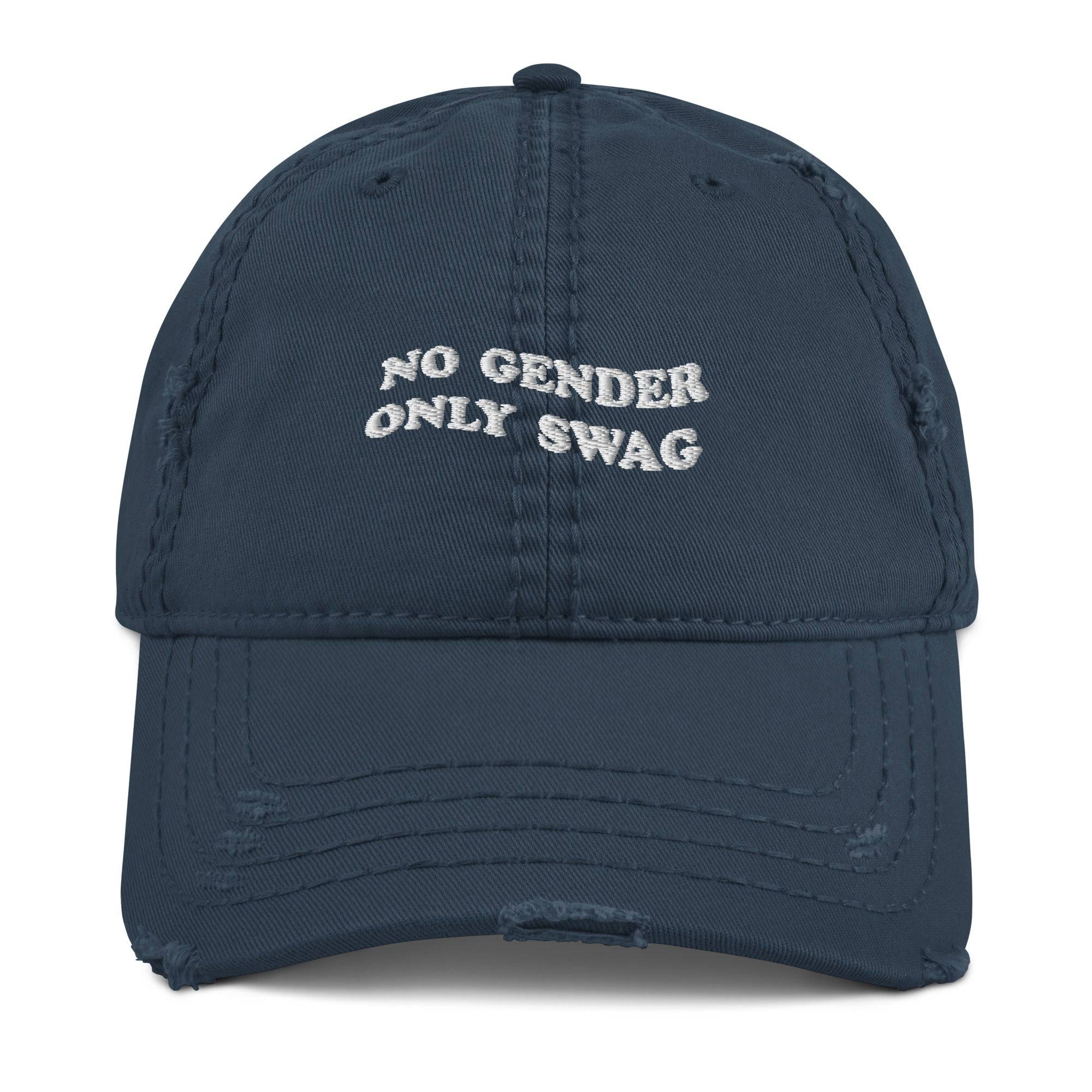 No Gender Only Swag embroidered dad hat, view 3 — Rose Gold Co