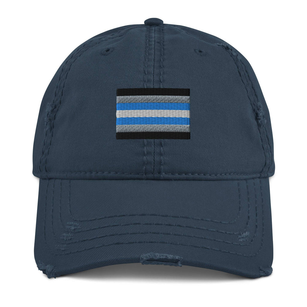 Demiboy pride flag dad hat, view 4 — Rose Gold Co