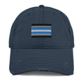 Demiboy pride flag dad hat, view 4 — Rose Gold Co