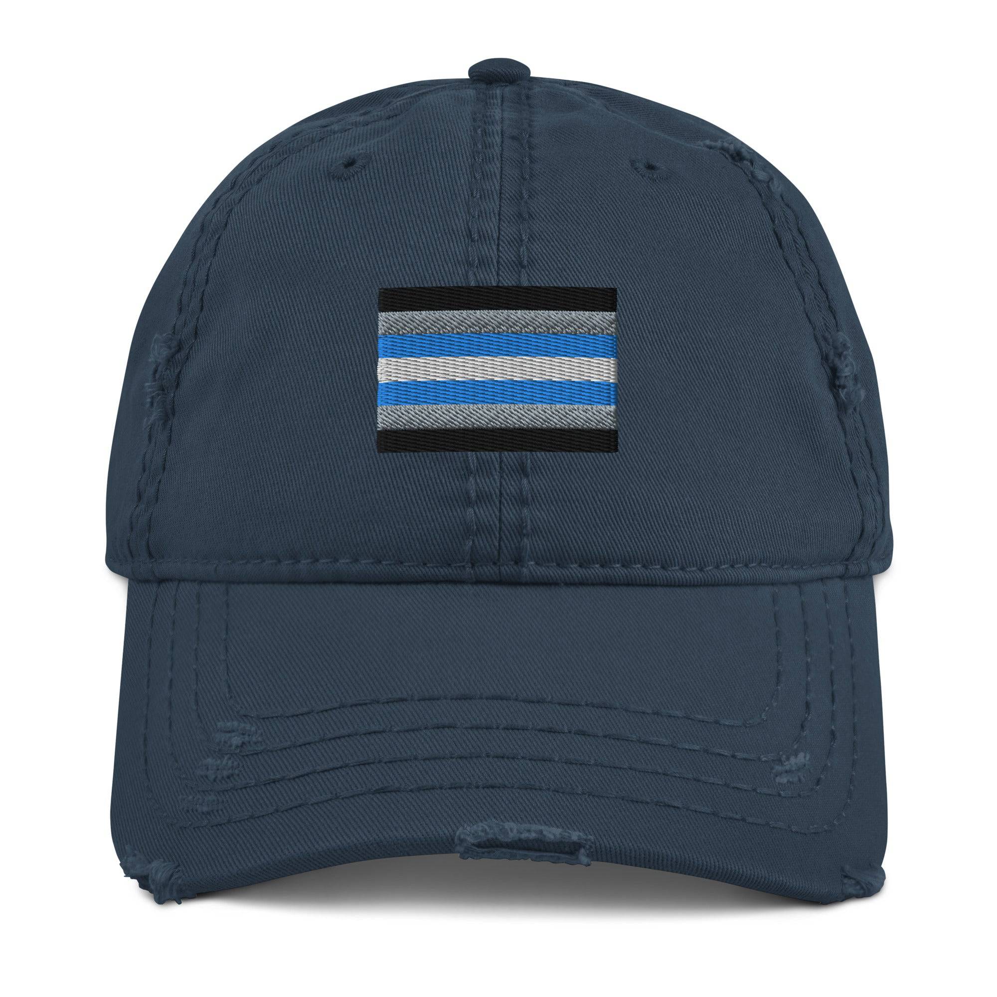 Demiboy pride flag dad hat, view 4 — Rose Gold Co