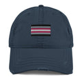 Demigirl pride flag dad hat, view 4 — Rose Gold Co