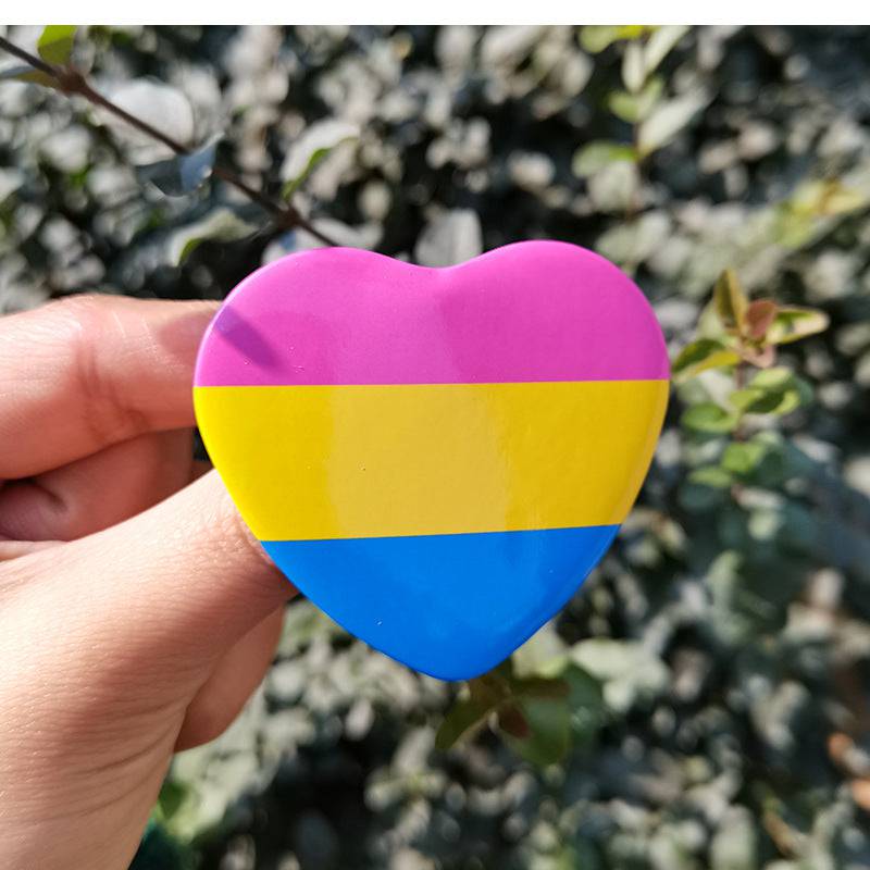 LGBTQIA+ Pride Flag Heart Pins - Rose Gold Co. Shop