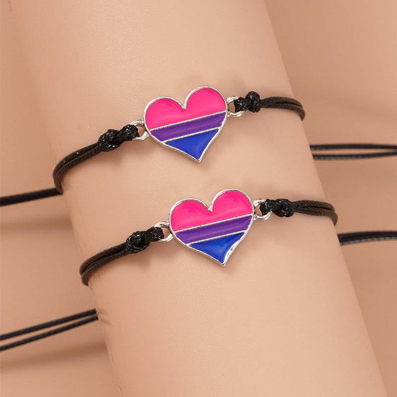 Bisexual String Bracelet Set 2pc - Rose Gold Co. Shop