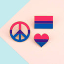 Bisexual Pride Flag Pins - Rose Gold Co. Shop