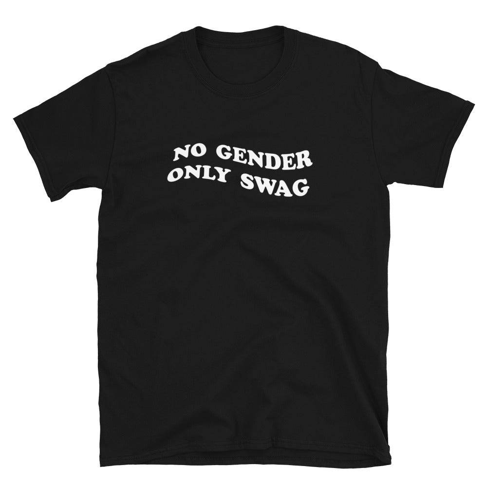 No Gender Only Swag Non-Binary Genderqueer Genderfluid Unisex T-Shirt - Rose Gold Co. Shop