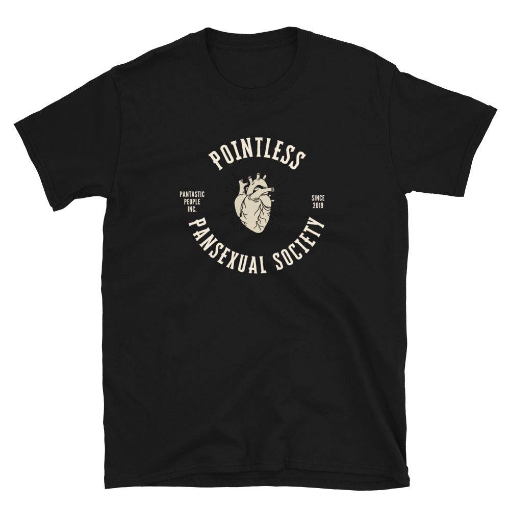 Pointless Pansexual Society Club T-Shirt - Rose Gold Co. Shop