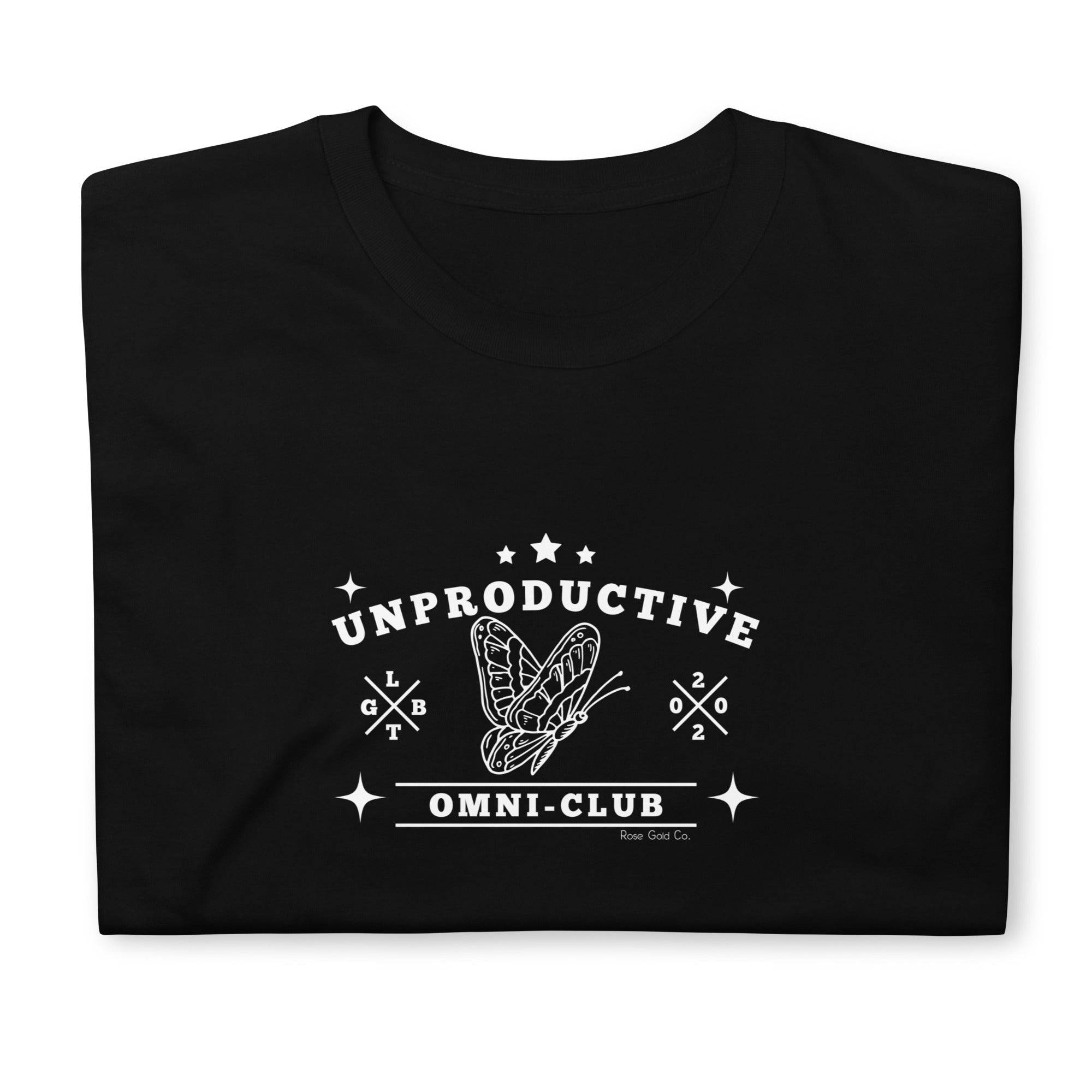 Unproductive Omni Club tee, view 5 — Rose Gold Co