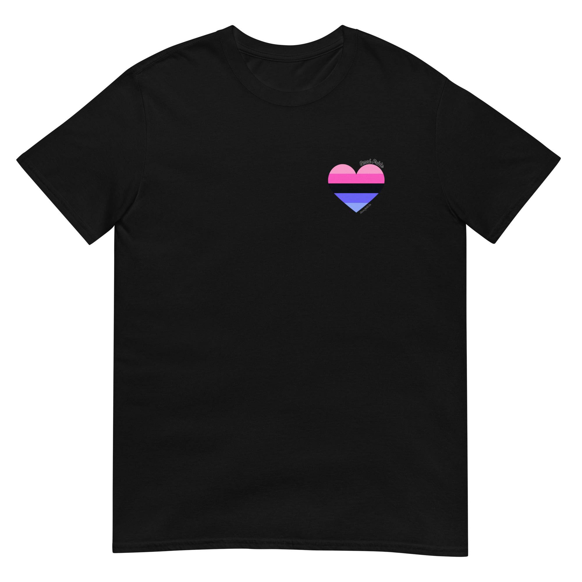 Omni pride heart tee, view 2 — Rose Gold Co