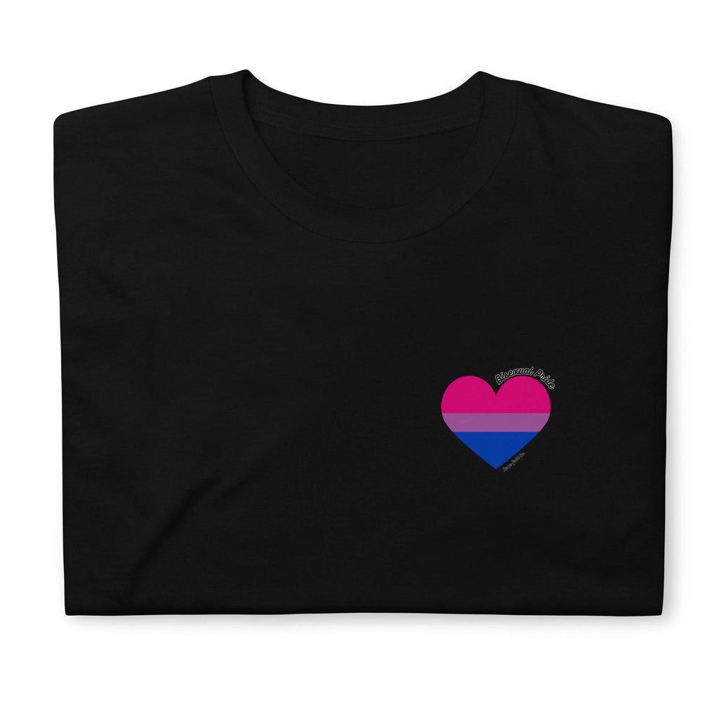 Bisexual pride flag tee, view 2 — Rose Gold Co