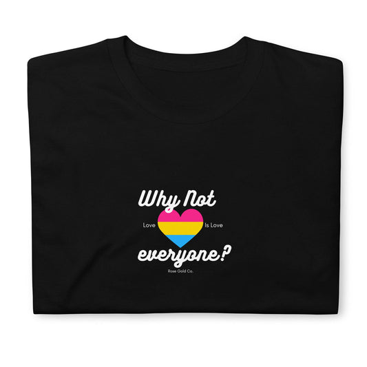 Why Not Everyone Pansexual Pride T-Shirt - Rose Gold Co. Shop