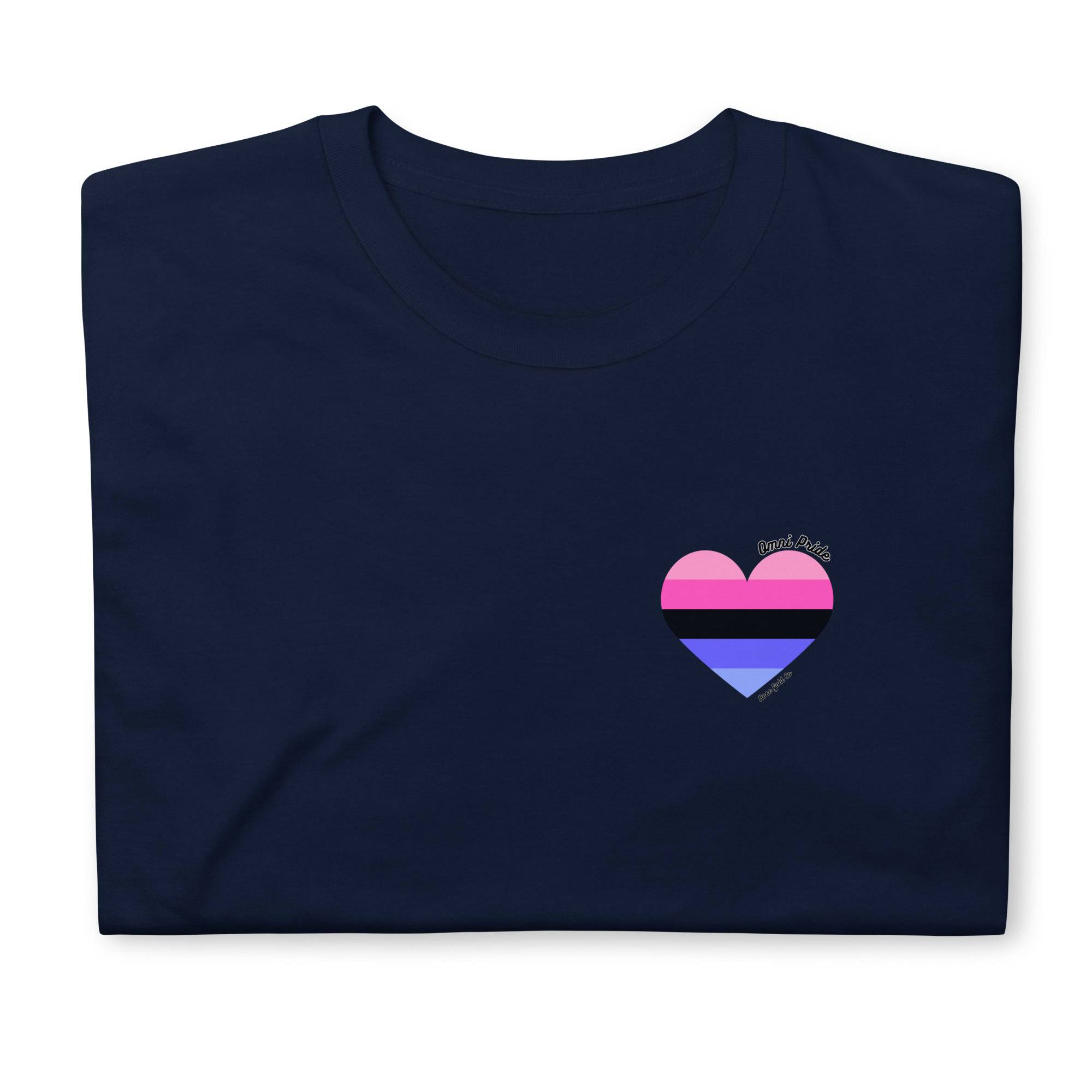 Omni pride heart tee, view 5 — Rose Gold Co