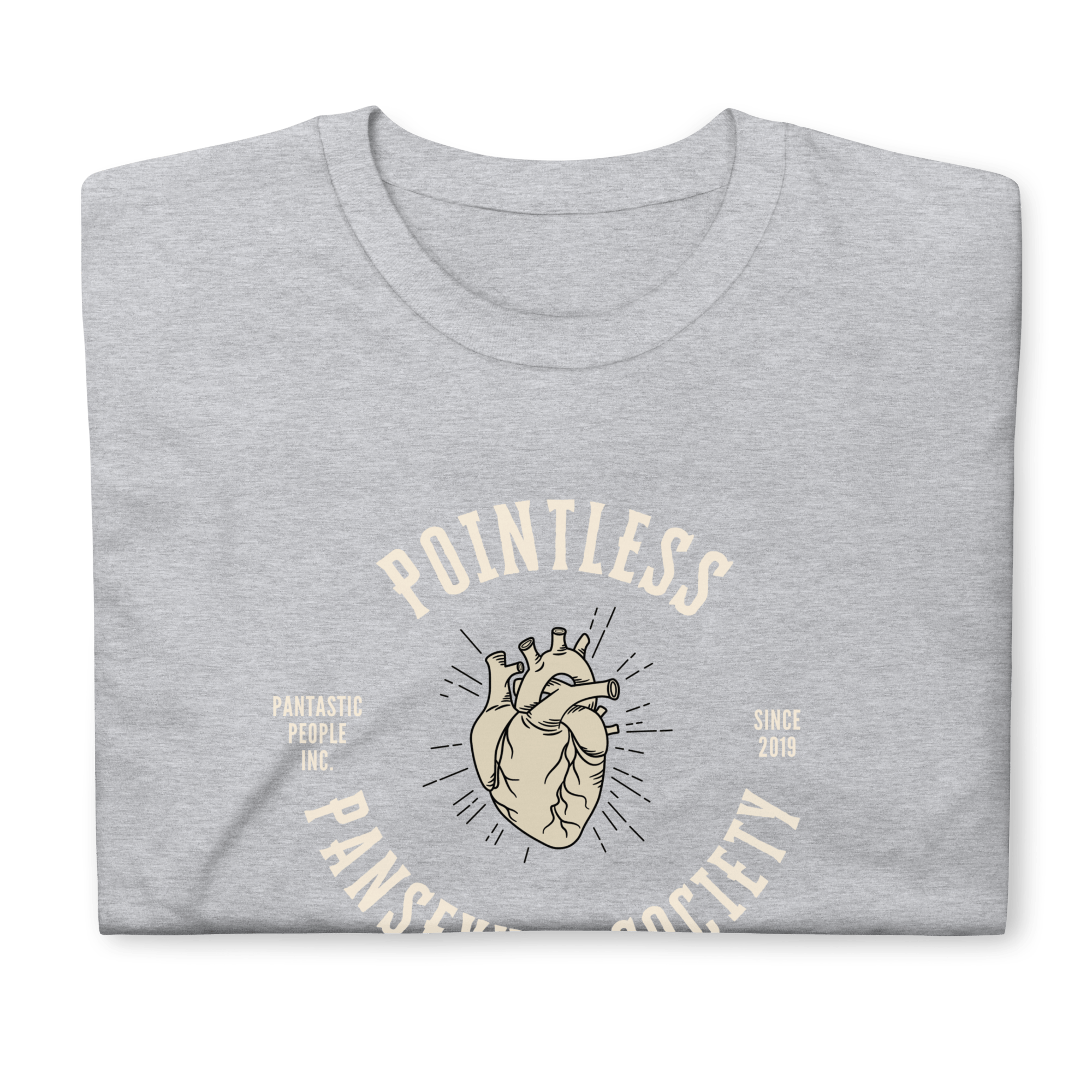 Pointless Pansexual Society Club tee, view 7 — Rose Gold Co