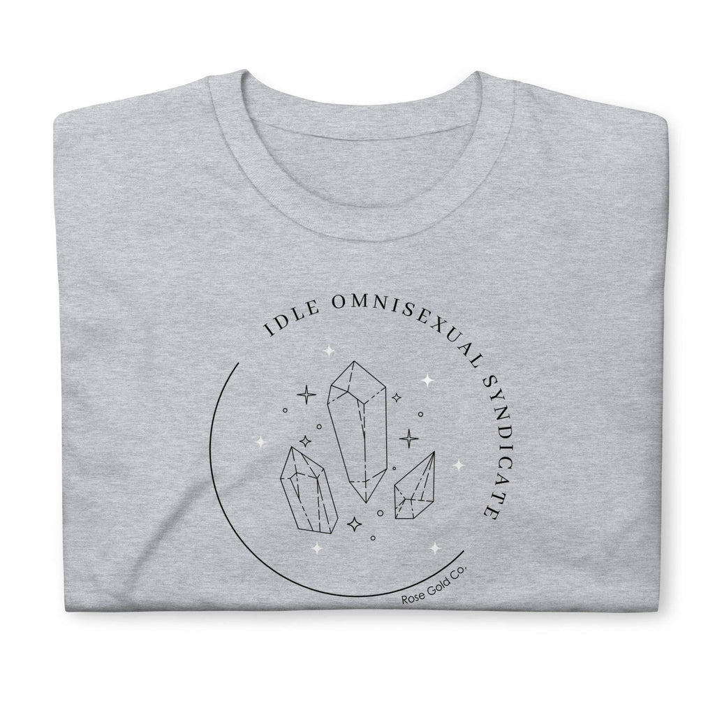 Idle Omnisexual Syndicate Club tee, view 6 — Rose Gold Co