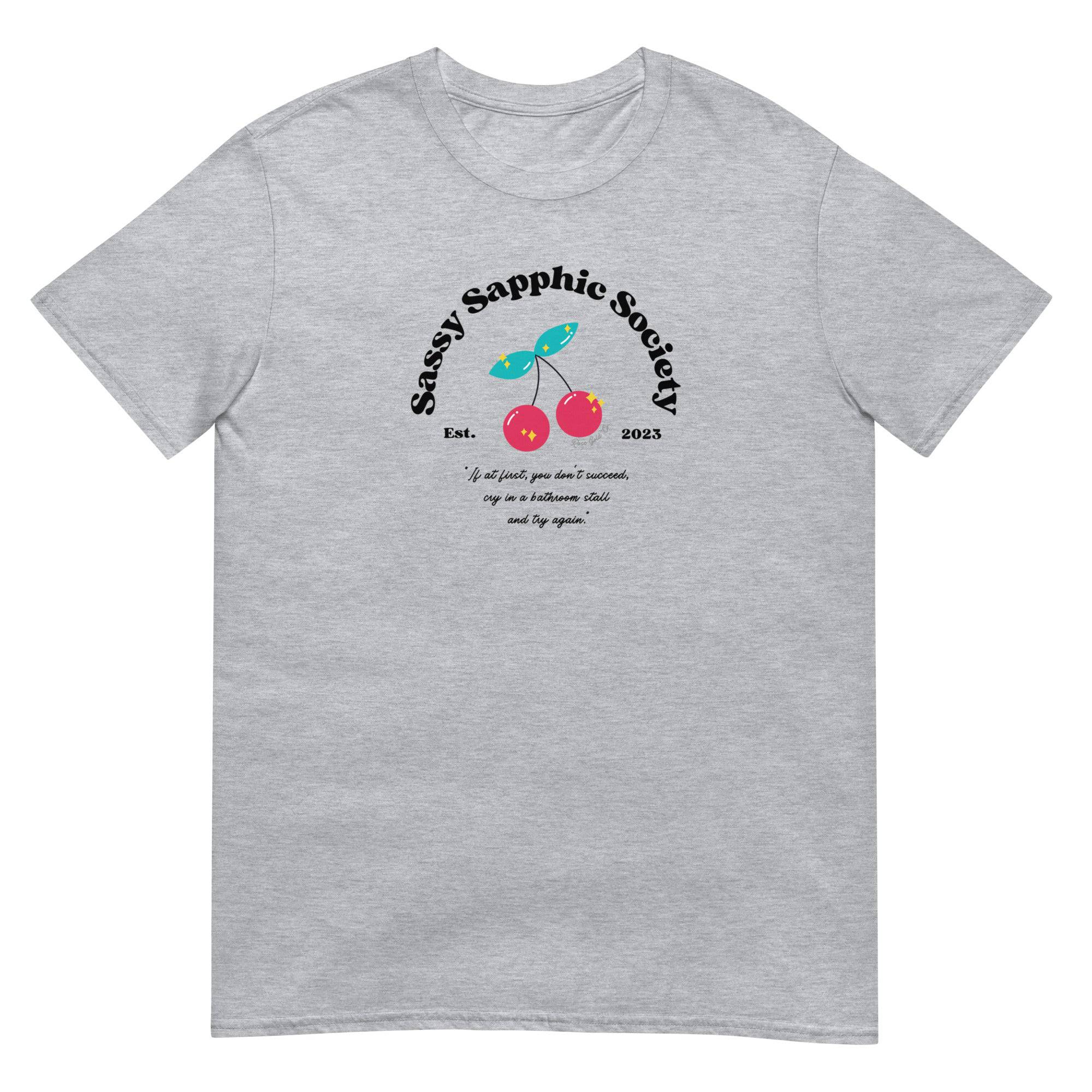 Sassy Sapphic Society Club tee, view 7 — Rose Gold Co