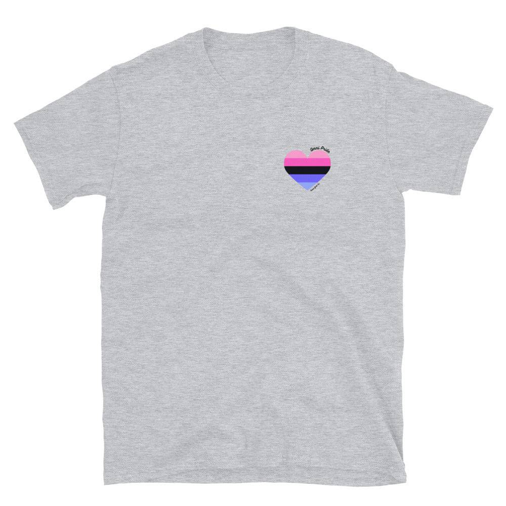 Omni pride heart tee, view 3 — Rose Gold Co