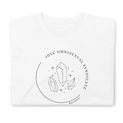 Idle Omnisexual Syndicate Club tee, view 2 — Rose Gold Co